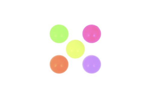 Mini balle rebondissante fluo