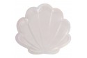 Assiette coquillage rose & iridescent x 8