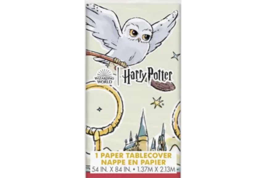 Nappe en papier thème Harry Potter - goûter anniversaire thème sorcier