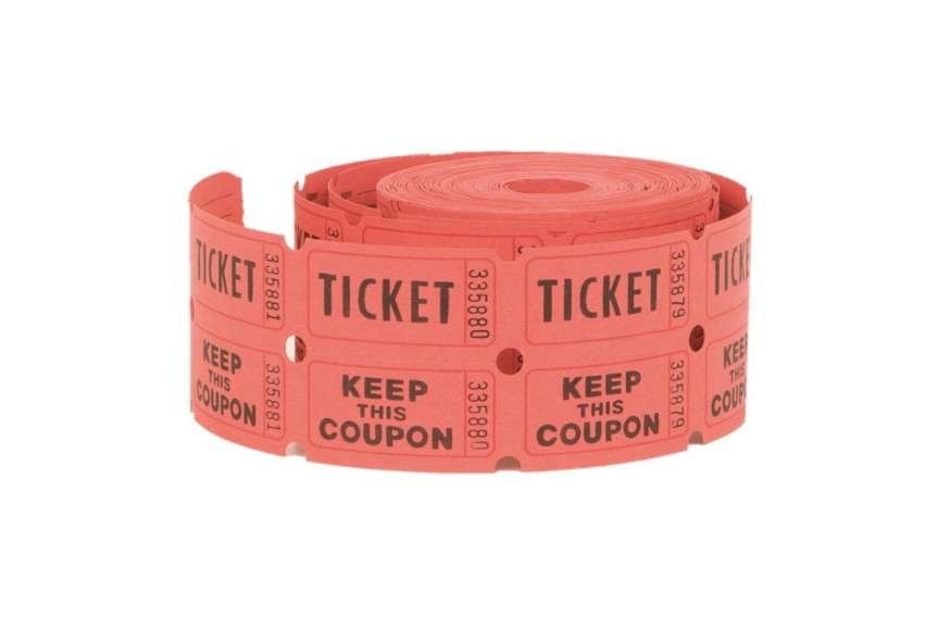 Rouleau De 1000 Tickets De Tombola Numérotés – Pour événements, Carnavals, Collectes De Fonds – Format Pratique 2,5x5 Cm