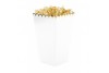 Boîte à popcorn blanche & Or x 8