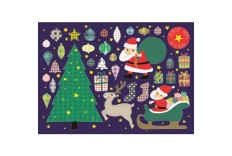 Carte Postale stickers de Noël
