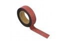 Masking tape pailletté rouge