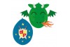 Ballons Chevalier dragon - Set de 3 ballons