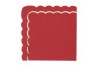 Serviettes rouges & or x 16