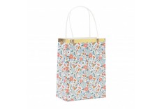 Sacs liberty fleurs et or x 4