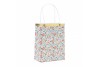 Sacs liberty fleurs et or x 4