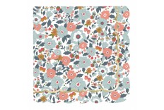 Serviettes Liberty Fleurs et or x 16