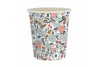 8 Gobelets liberty Fleurs et or