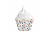 6 cupcakes Liberty fleur et or