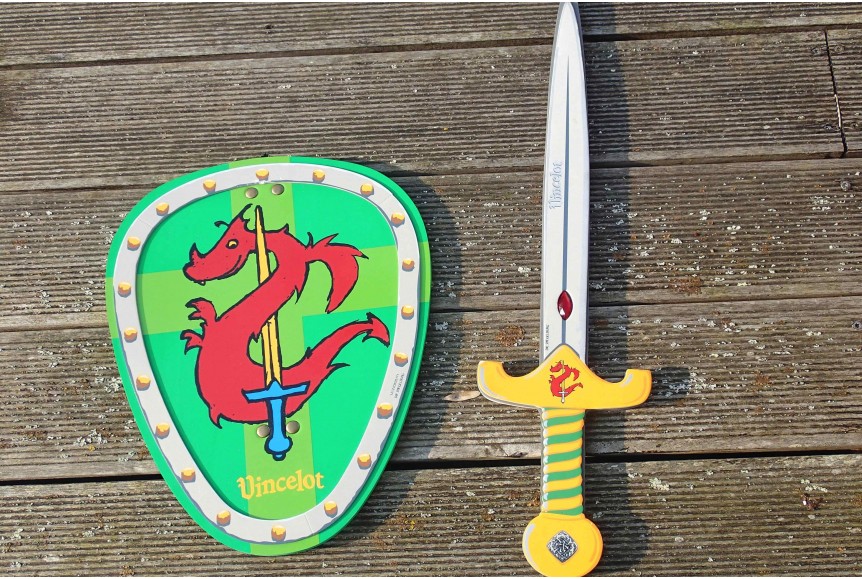 Papo Bouclier Chevalier Lion - Panoplie En Mousse Pour Déguisement Enfant