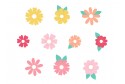 Marques-verre fleurs