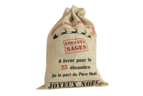 Sac en jute, sac en jute Noël, sac cadeau grand 50