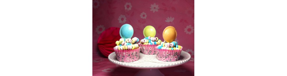 Caissettes et décoration cupcake